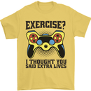 Gaming I Thought Said Extra Lives Gamer Mens T-Shirt 100% Cotton Yellow
