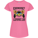 Gaming I Thought Said Extra Lives Gamer Womens Petite Cut T-Shirt Azalea
