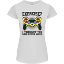 Gaming I Thought Said Extra Lives Gamer Womens Petite Cut T-Shirt White