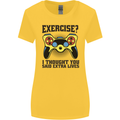 Gaming I Thought Said Extra Lives Gamer Womens Wider Cut T-Shirt Yellow