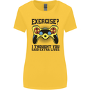 Gaming I Thought Said Extra Lives Gamer Womens Wider Cut T-Shirt Yellow