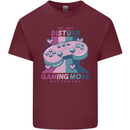 Gaming Mode Activated Video Games Gamer Mens Cotton T-Shirt Tee Top Maroon