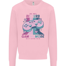 Gaming Mode Activated Video Games Gamer Mens Sweatshirt Jumper Light Pink