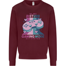 Gaming Mode Activated Video Games Gamer Mens Sweatshirt Jumper Maroon
