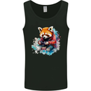 Gaming Red Panda Video Games Gamer Mens Vest Tank Top Black