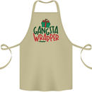 Gangsta Wrapper Funny Christmas Present Cotton Apron 100% Organic Khaki