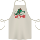 Gangsta Wrapper Funny Christmas Present Cotton Apron 100% Organic Natural
