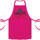 Gangsta Wrapper Funny Christmas Present Cotton Apron 100% Organic Pink