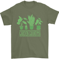 Garden Grandma Funny Grandparents Day Mens T-Shirt 100% Cotton Military Green