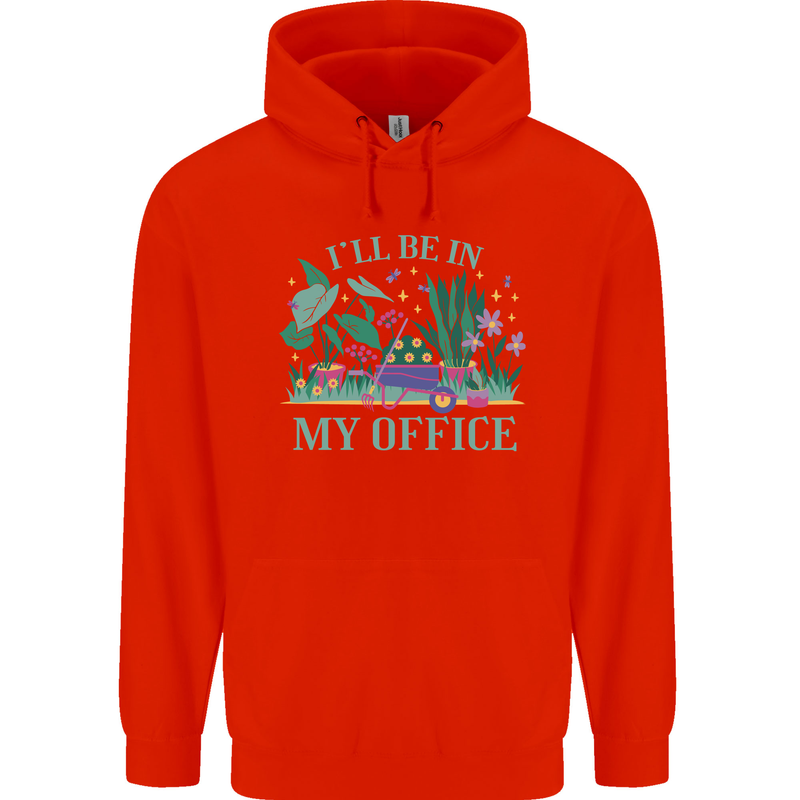 Gardener Funny Gardening Garden Plants Childrens Kids Hoodie Bright Red