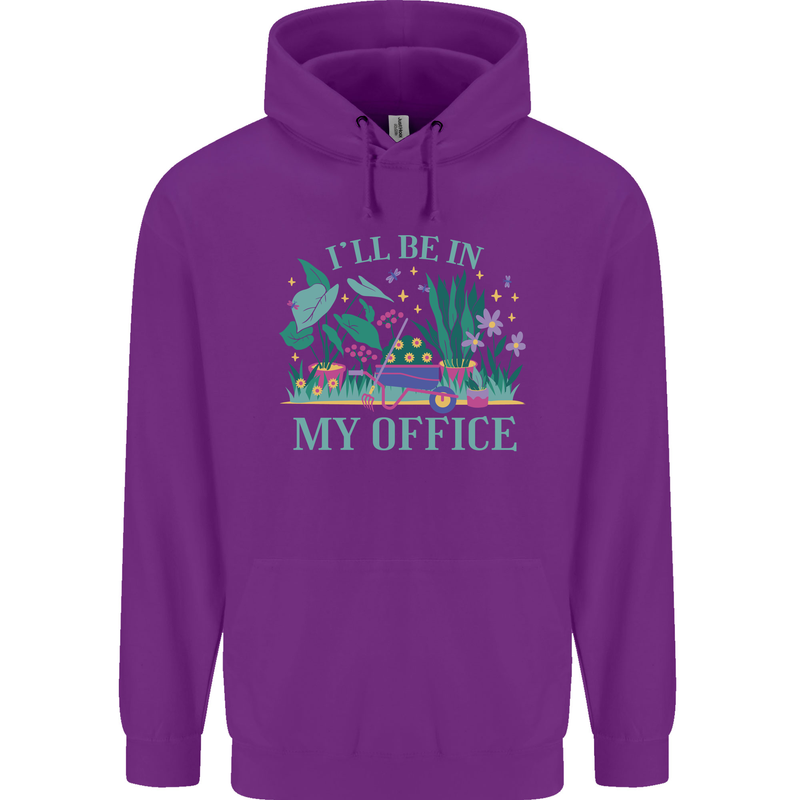 Gardener Funny Gardening Garden Plants Childrens Kids Hoodie Purple