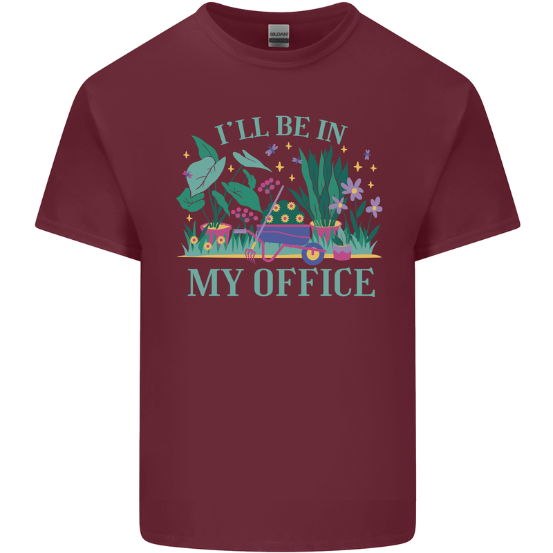 Gardener Funny Gardening Garden Plants Mens Cotton T-Shirt Tee Top Maroon