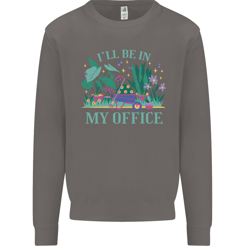 Gardener Funny Gardening Garden Plants Mens Sweatshirt Jumper Charcoal