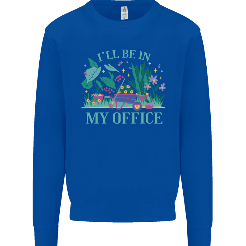 Gardener Funny Gardening Garden Plants Mens Sweatshirt Jumper Royal Blue