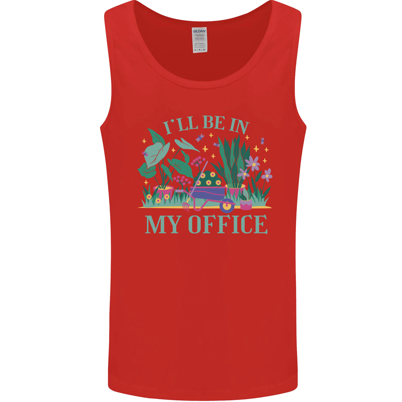 Gardener Funny Gardening Garden Plants Mens Vest Tank Top Red