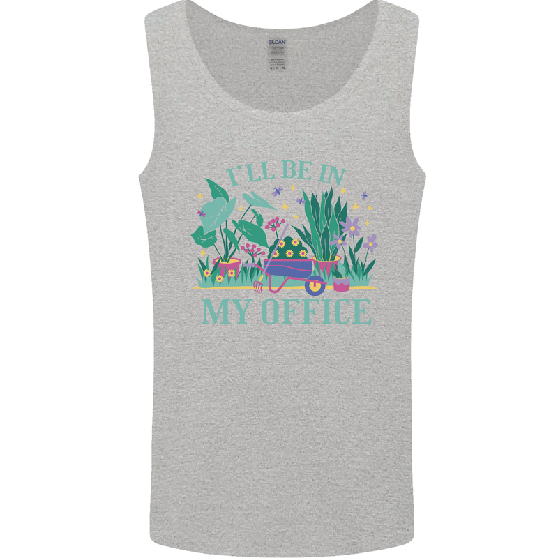 Gardener Funny Gardening Garden Plants Mens Vest Tank Top Sports Grey