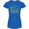 Gardener Funny Gardening Garden Plants Womens Petite Cut T-Shirt Royal Blue