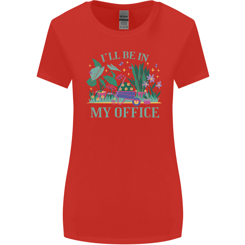 Gardener Funny Gardening Garden Plants Womens Wider Cut T-Shirt Red