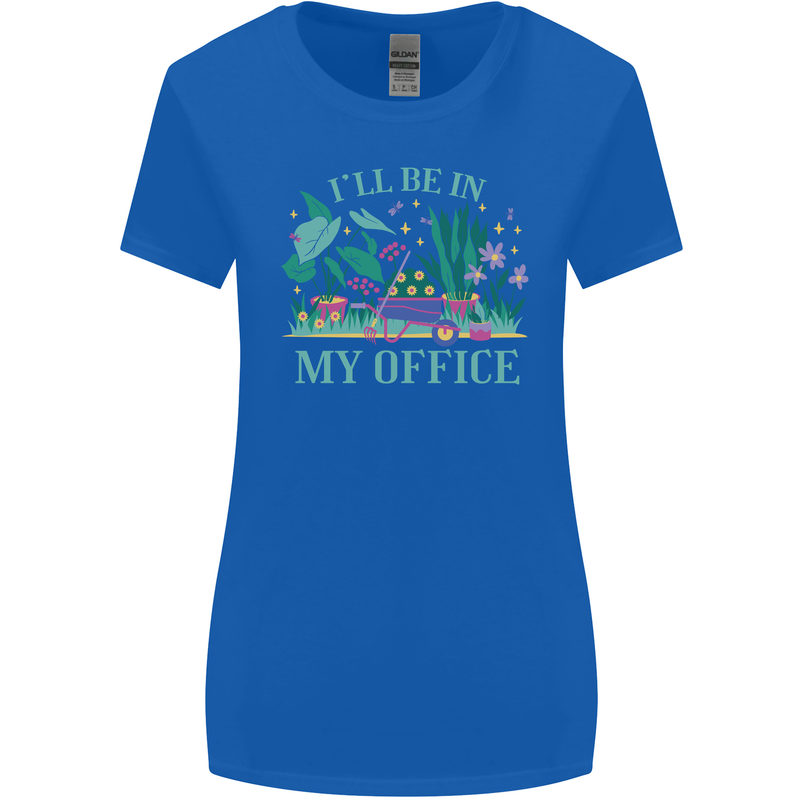 Gardener Funny Gardening Garden Plants Womens Wider Cut T-Shirt Royal Blue