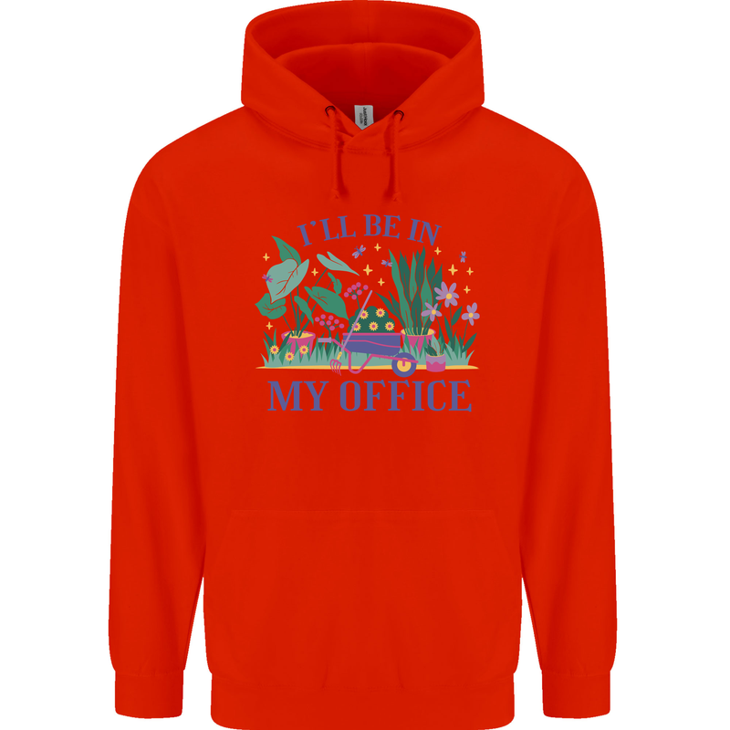 Gardening Funny Gardener Garden Plants Childrens Kids Hoodie Bright Red