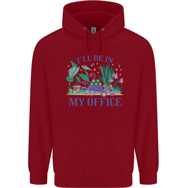 Gardening Funny Gardener Garden Plants Childrens Kids Hoodie Red