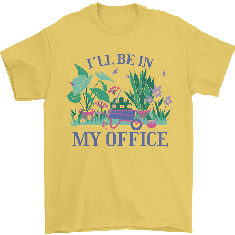 Gardening Funny Gardener Garden Plants Mens T-Shirt 100% Cotton Yellow
