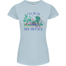 Gardening Funny Gardener Garden Plants Womens Petite Cut T-Shirt Light Blue