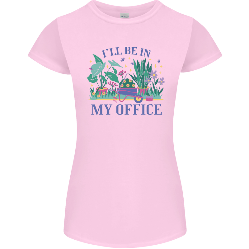 Gardening Funny Gardener Garden Plants Womens Petite Cut T-Shirt Light Pink