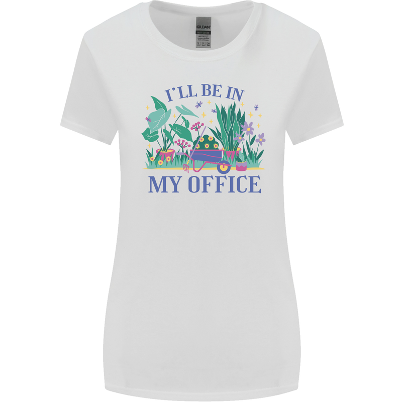 Gardening Funny Gardener Garden Plants Womens Wider Cut T-Shirt White
