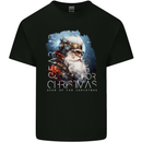 Gear Up Christmas Steampunk Santa Xmas Mens Cotton T-Shirt Tee Top Black