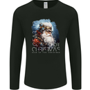 Gear Up Christmas Steampunk Santa Xmas Mens Long Sleeve T-Shirt Black