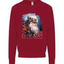 Gear Up Christmas Steampunk Santa Xmas Mens Sweatshirt Jumper Red