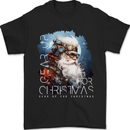 Gear Up Christmas Steampunk Santa Xmas Mens T-Shirt 100% Cotton Black