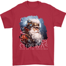 Gear Up Christmas Steampunk Santa Xmas Mens T-Shirt 100% Cotton Red