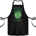 Genealogy Its All Relative Funny DNA Ancestry Cotton Apron 100% Organic Black