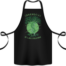 Genealogy Its All Relative Funny DNA Ancestry Cotton Apron 100% Organic Black