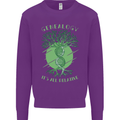 Genealogy Its All Relative Funny DNA Ancestry Kids Sweatshirt Jumper Purple