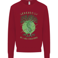 Genealogy Its All Relative Funny DNA Ancestry Kids Sweatshirt Jumper Red