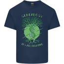 Genealogy Its All Relative Funny DNA Ancestry Kids T-Shirt Childrens Navy Blue