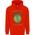 Genealogy Its All Relative Funny DNA Ancestry Mens 80% Cotton Hoodie Bright Red