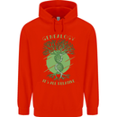 Genealogy Its All Relative Funny DNA Ancestry Mens 80% Cotton Hoodie Bright Red