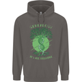 Genealogy Its All Relative Funny DNA Ancestry Mens 80% Cotton Hoodie Charcoal