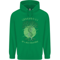 Genealogy Its All Relative Funny DNA Ancestry Mens 80% Cotton Hoodie Irish Green