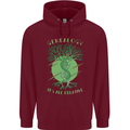 Genealogy Its All Relative Funny DNA Ancestry Mens 80% Cotton Hoodie Maroon
