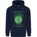 Genealogy Its All Relative Funny DNA Ancestry Mens 80% Cotton Hoodie Navy Blue