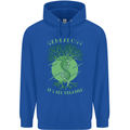 Genealogy Its All Relative Funny DNA Ancestry Mens 80% Cotton Hoodie Royal Blue