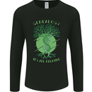 Genealogy Its All Relative Funny DNA Ancestry Mens Long Sleeve T-Shirt Black
