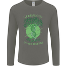 Genealogy Its All Relative Funny DNA Ancestry Mens Long Sleeve T-Shirt Charcoal