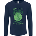 Genealogy Its All Relative Funny DNA Ancestry Mens Long Sleeve T-Shirt Navy Blue