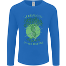 Genealogy Its All Relative Funny DNA Ancestry Mens Long Sleeve T-Shirt Royal Blue
